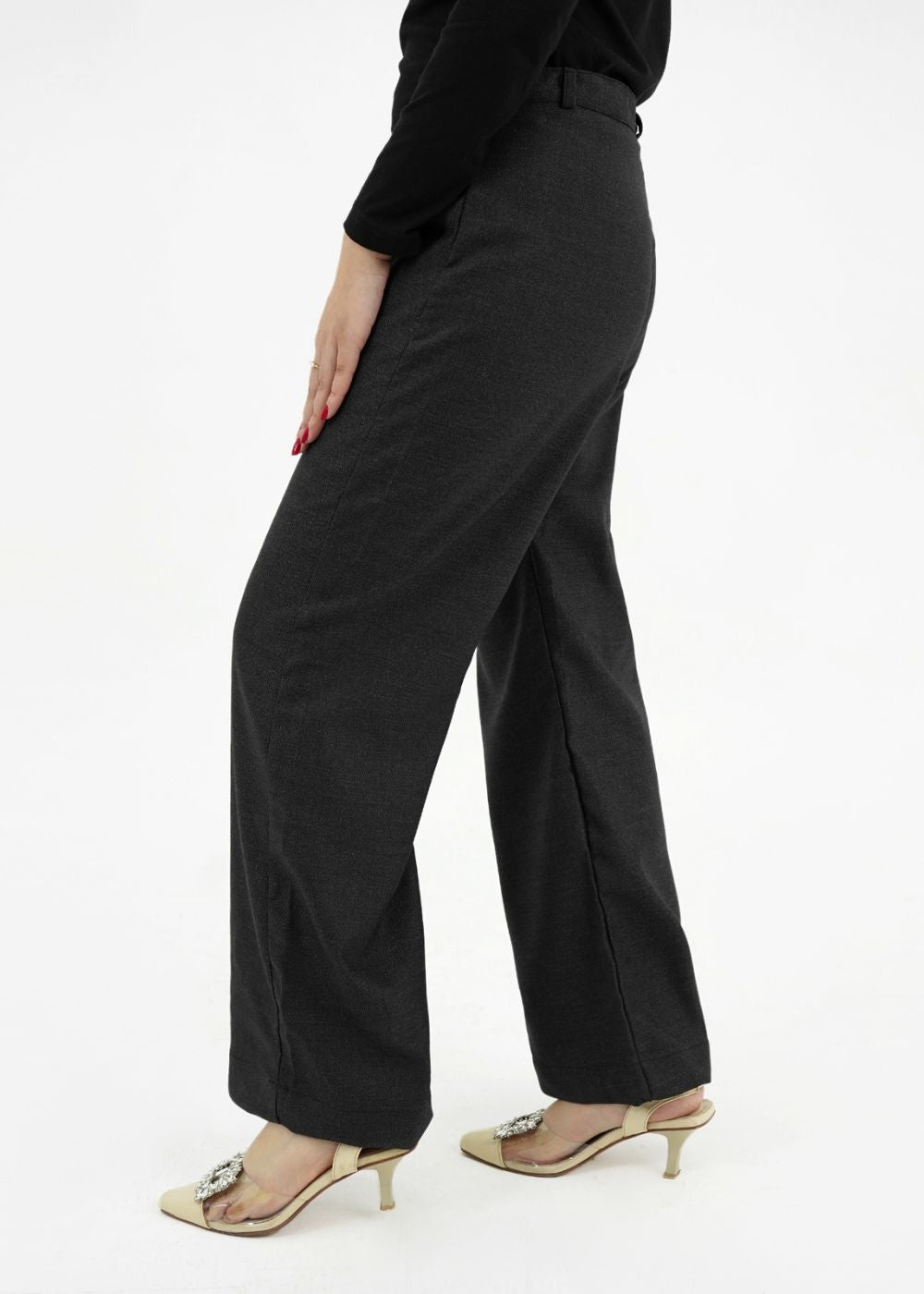 polycotton Pants in Charcoal
