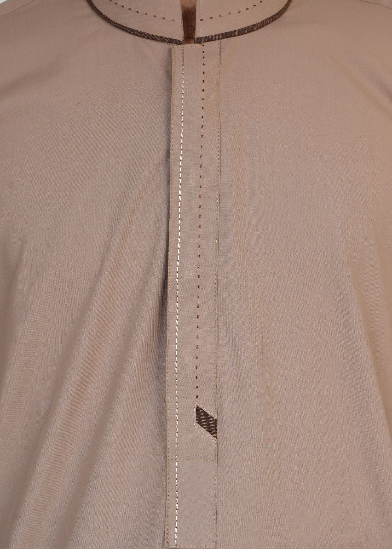 wash & wear Shalwar Kameez in Tan brown by Kafoor Clothing