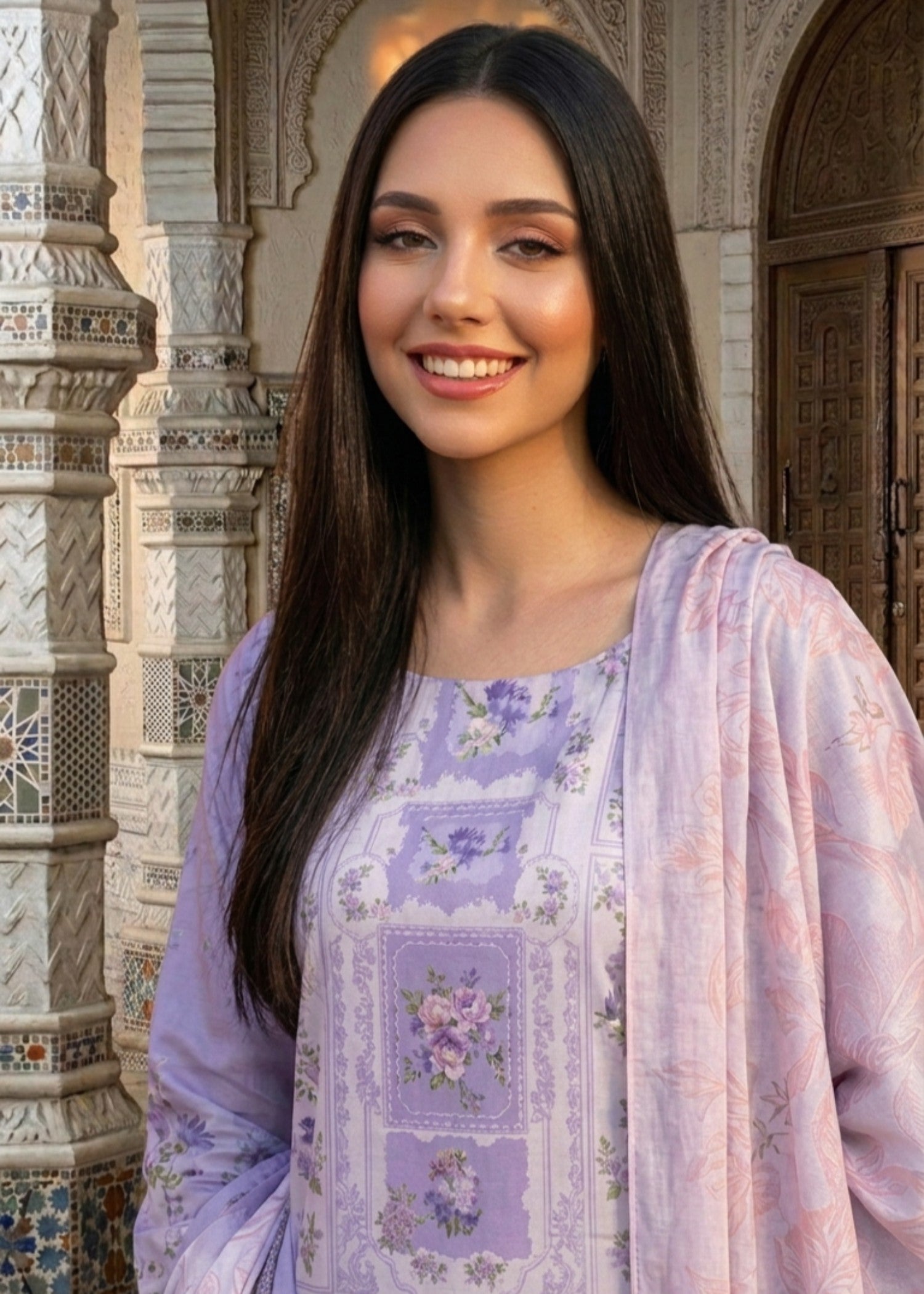 charmuse/shamooz Kurta Set in Bright lavender