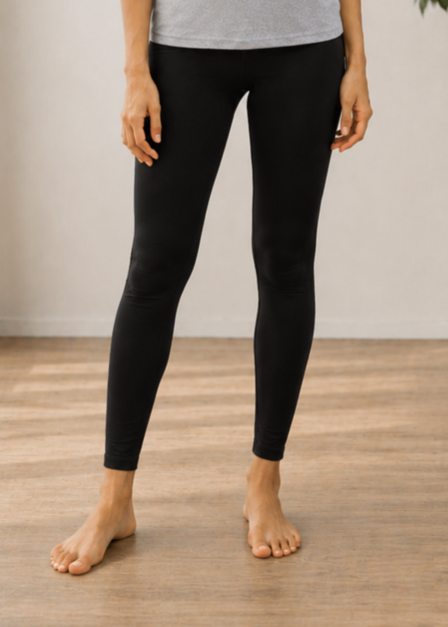 cotton Leggings in Black