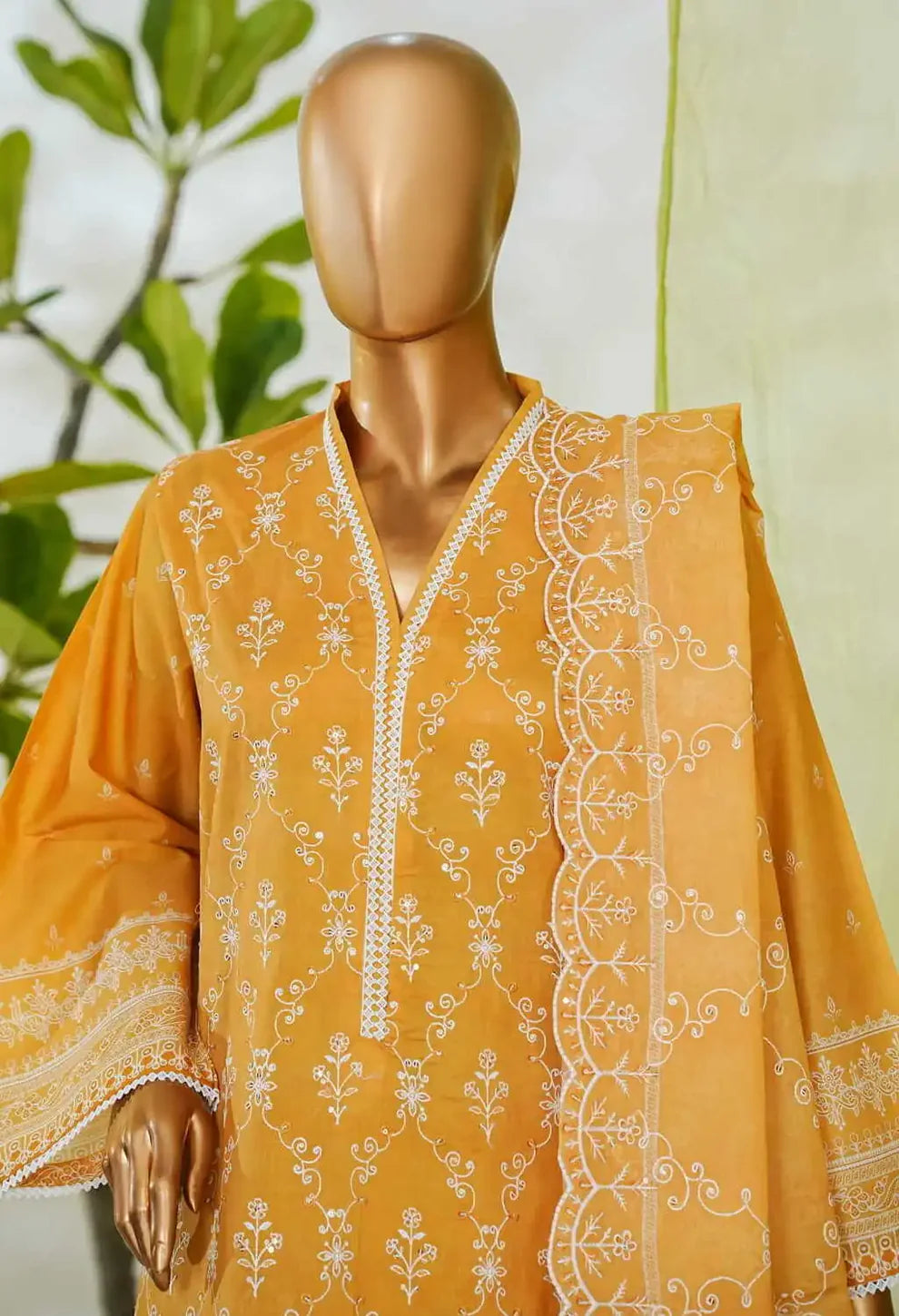 RTW White & White Embroidered Lawn – 17