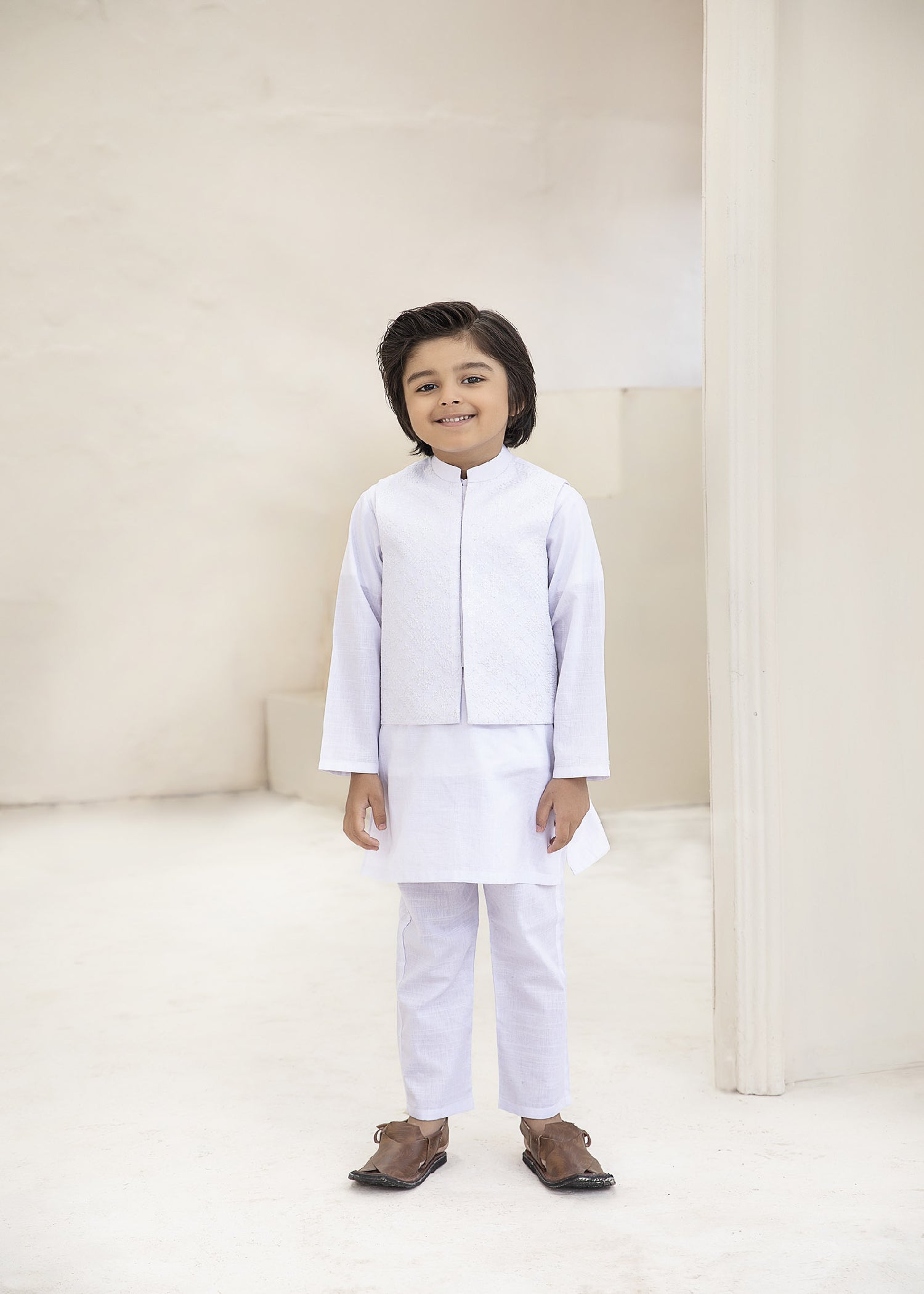 cotton Waistcoat in White