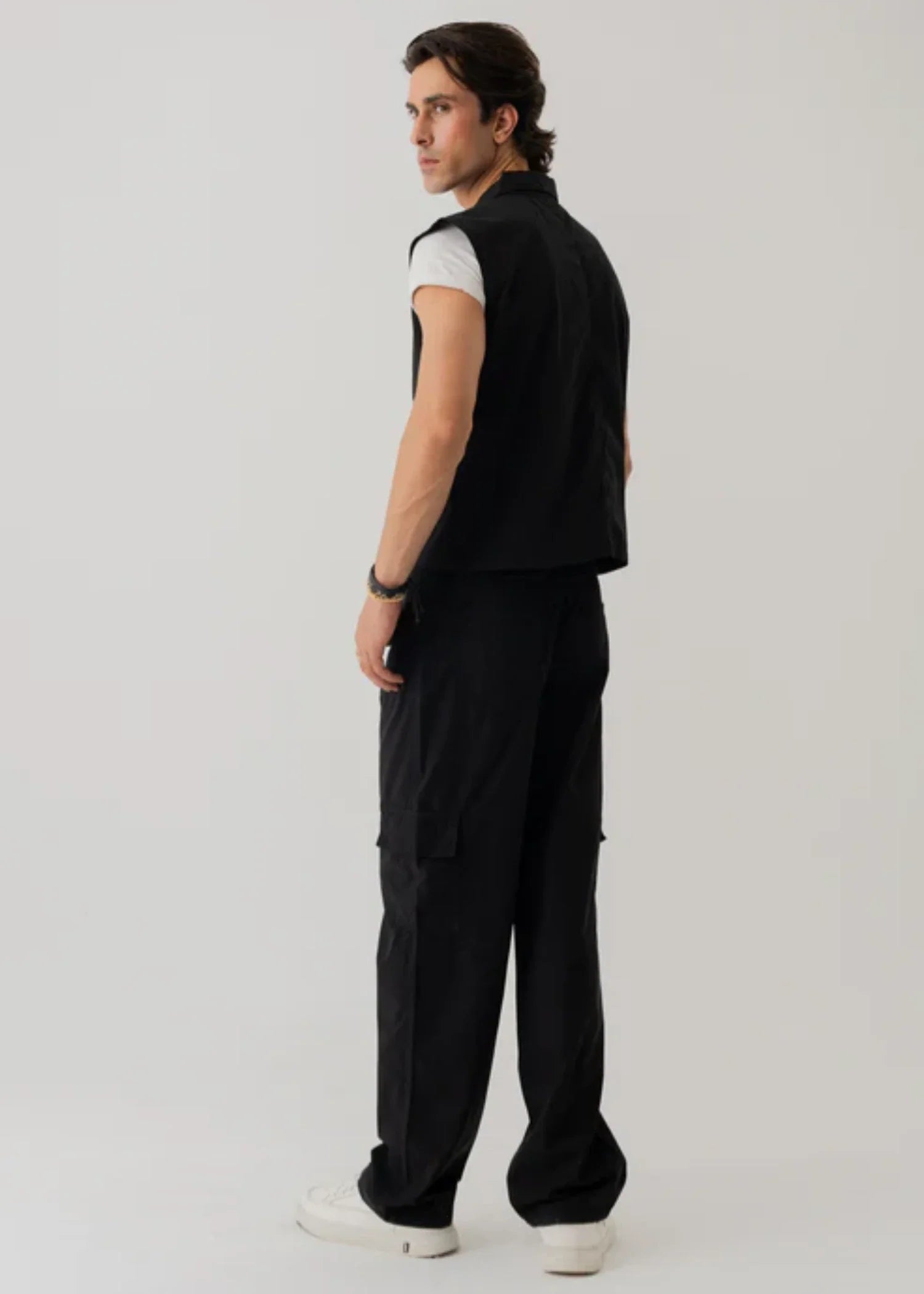canvas Jacket in Jet black