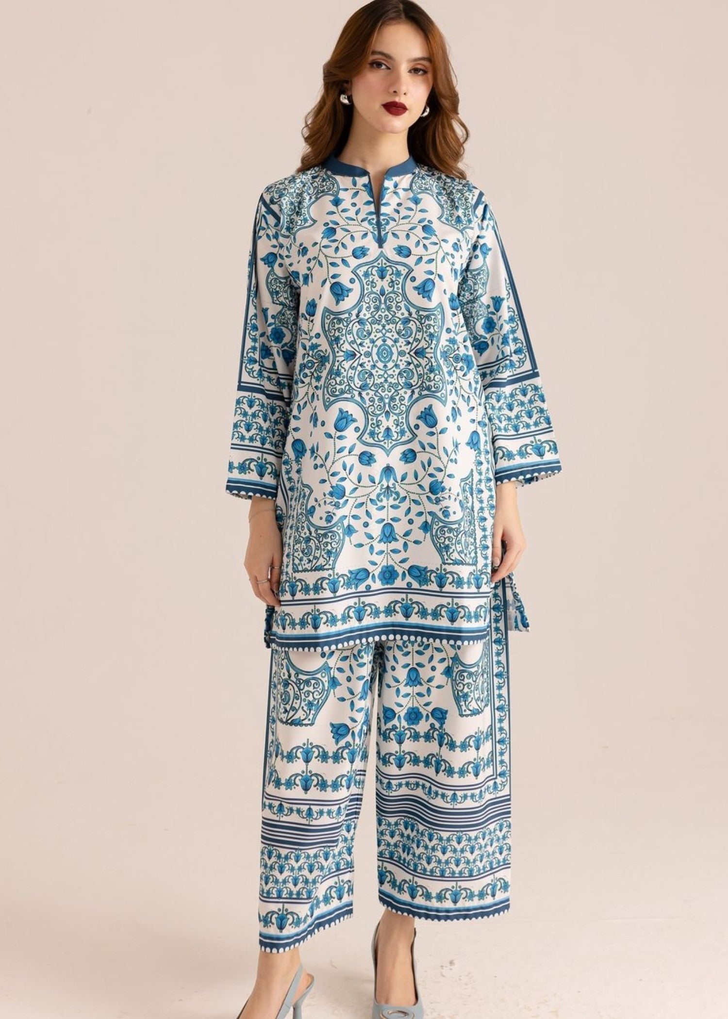 silk grip Co Ord Sets in Blue