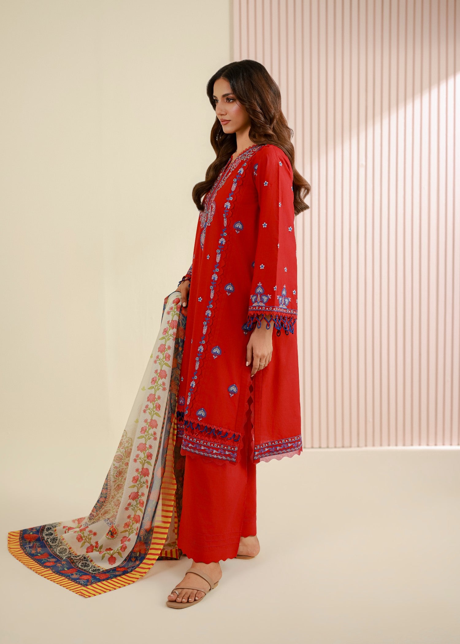 cambric Unstitched in Red