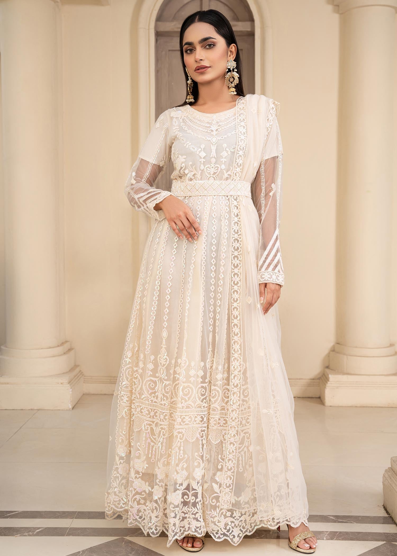 net Maxi in Off-white
