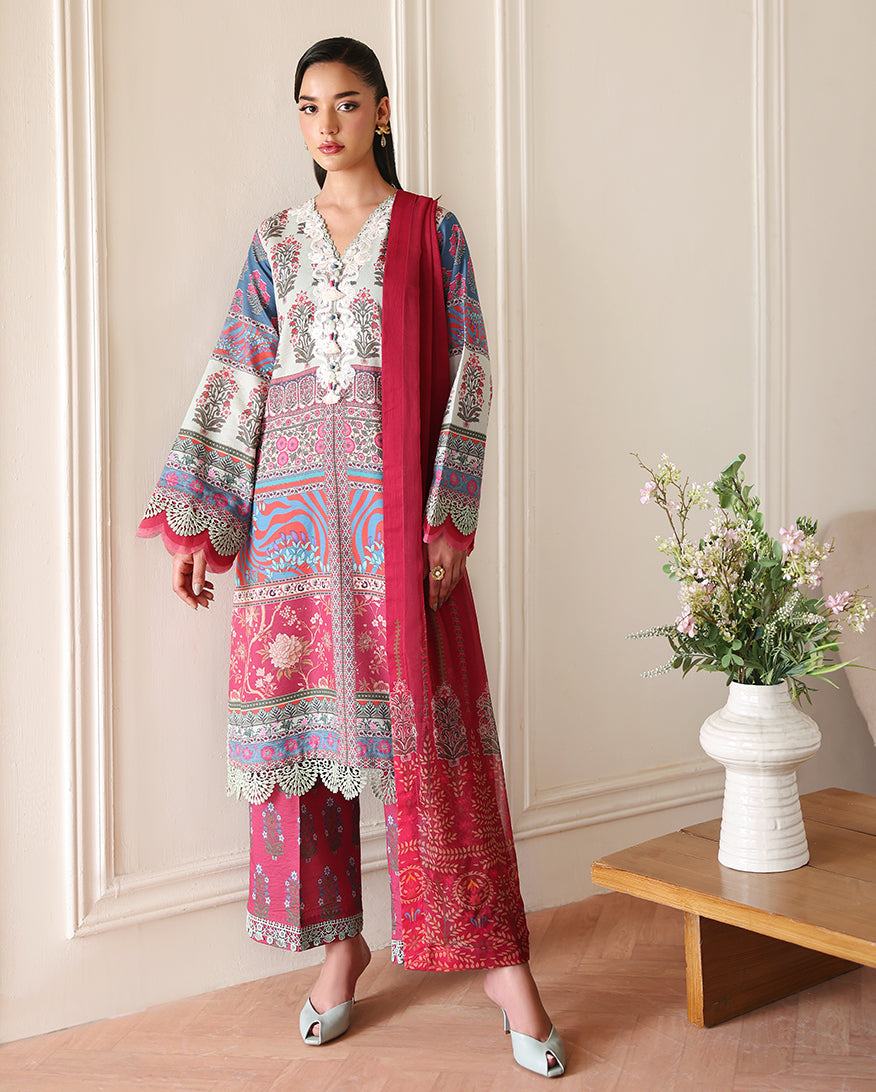 Eclat Garden Printed Lawn – Rosette Dream