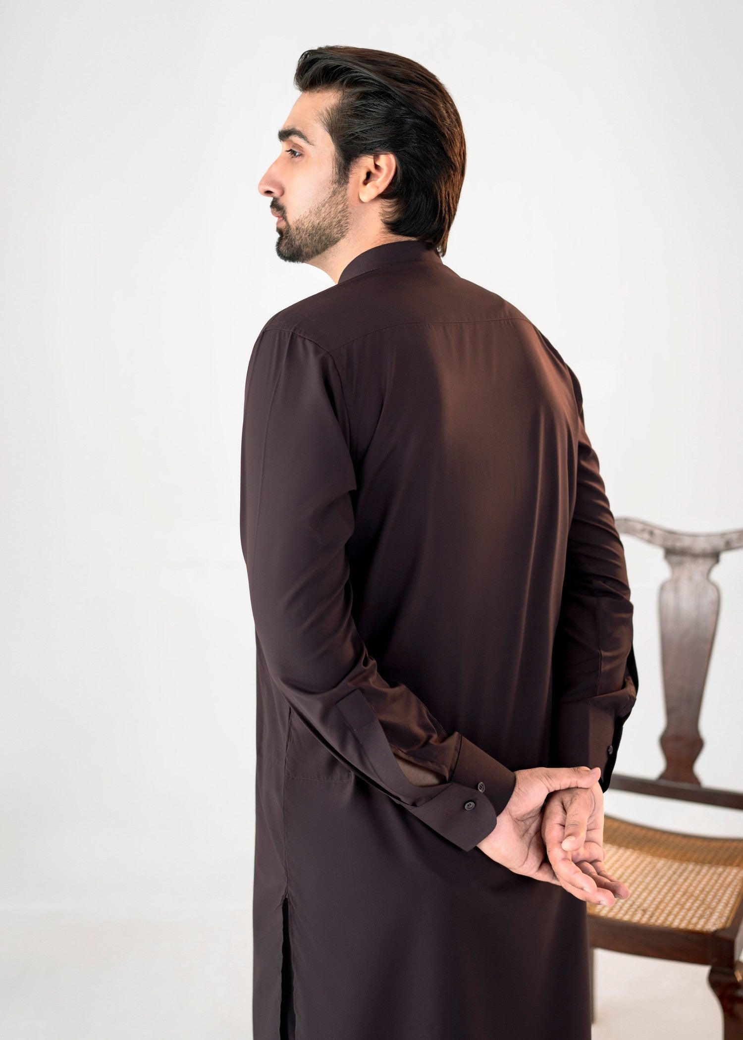 wash & wear Shalwar Kameez in Rosewood