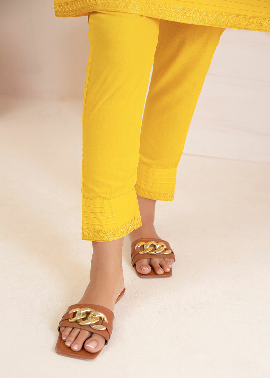 wash & wear Kurta Set in Yellow