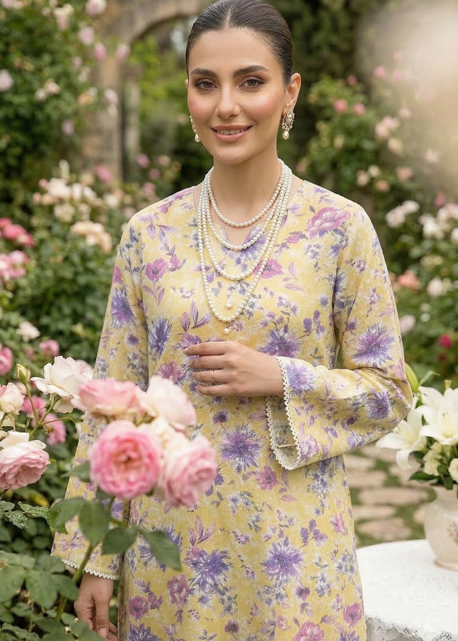 lawn Co Ord Sets in Buttercream