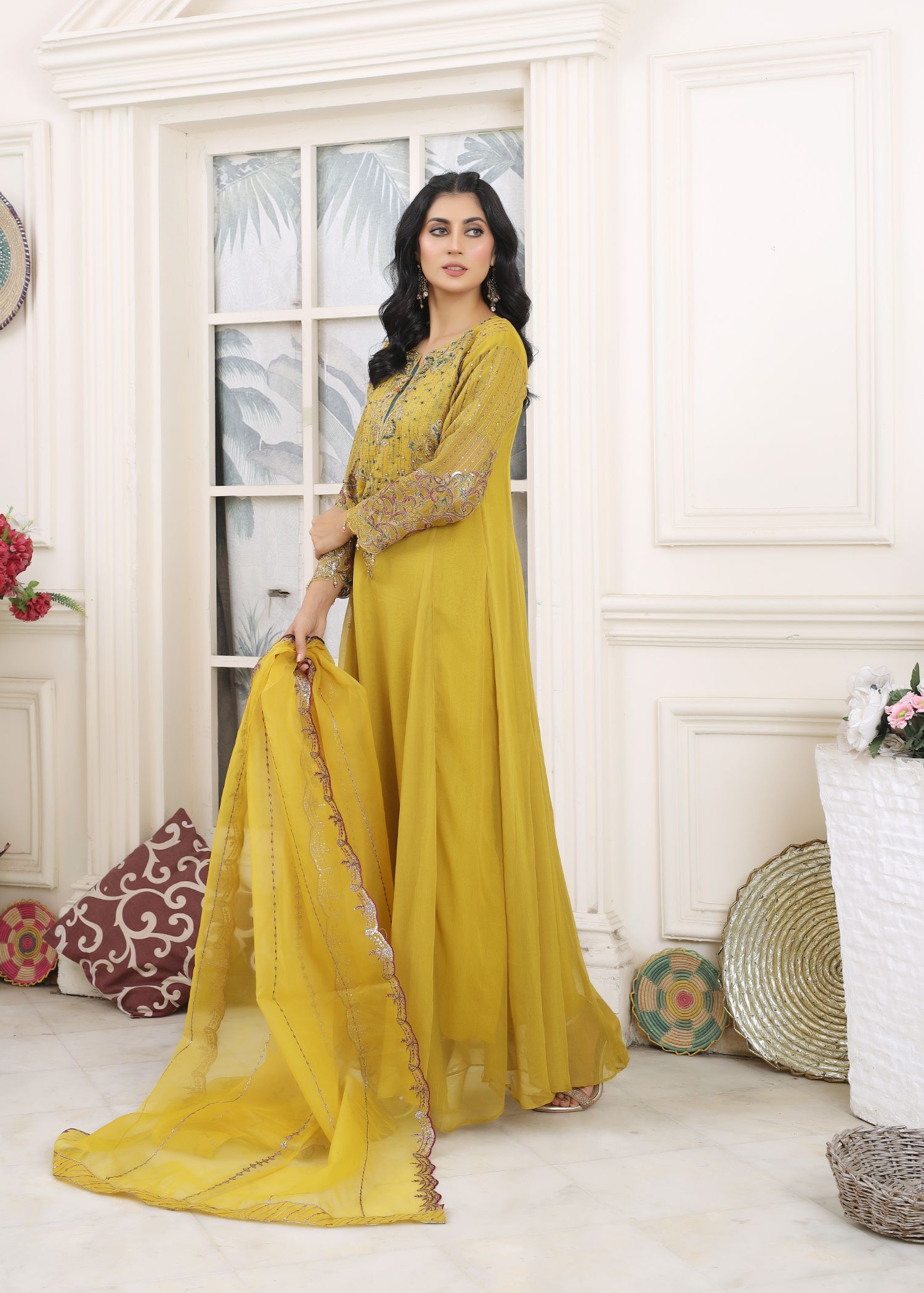 chiffon Maxi in Yellow