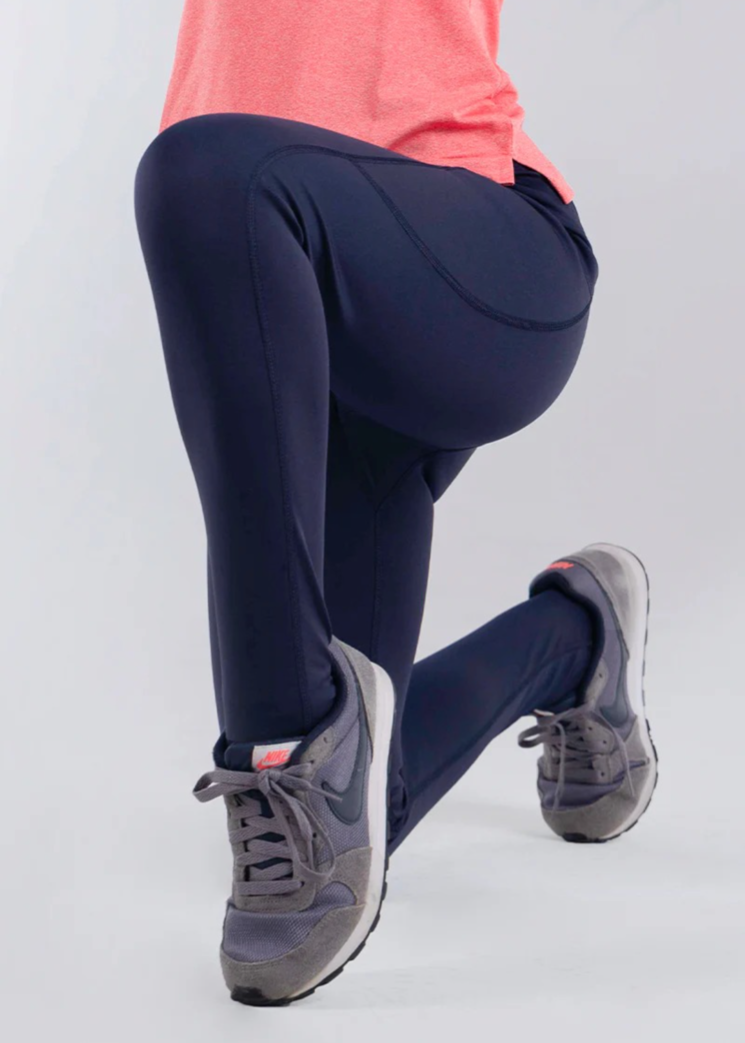 microfiber polyester Leggings in Navy blue
