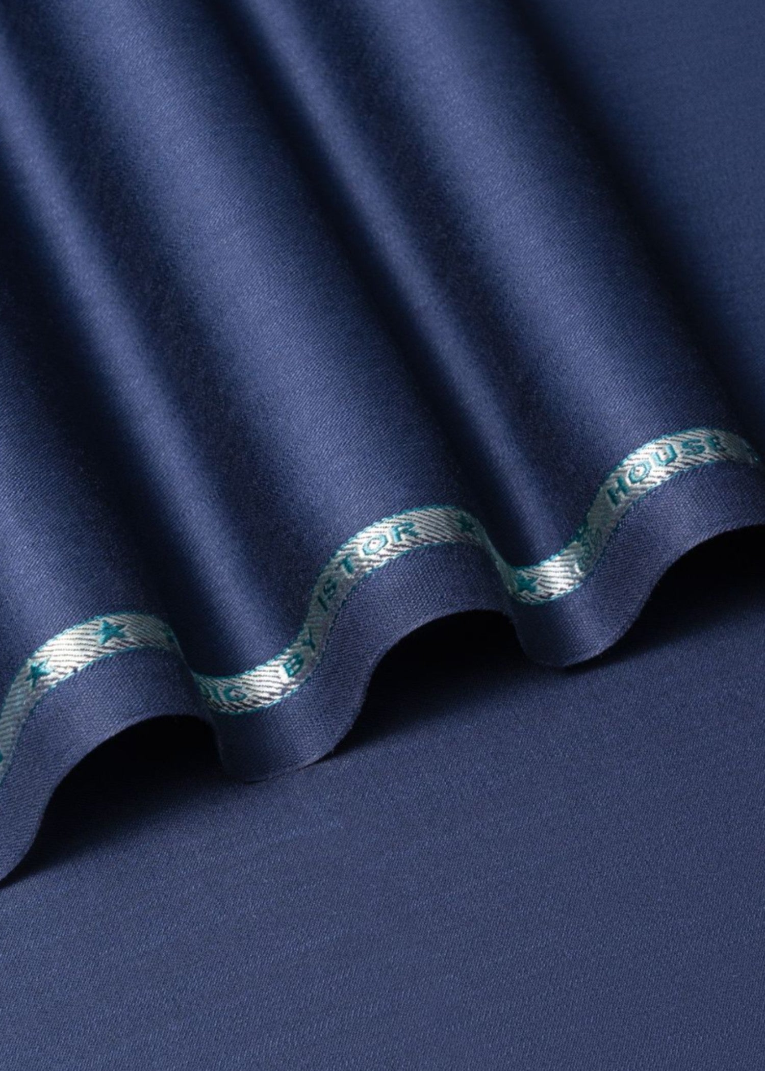 cotton Unstitched in Midnight blue by Istor House Of Premium Fabrics