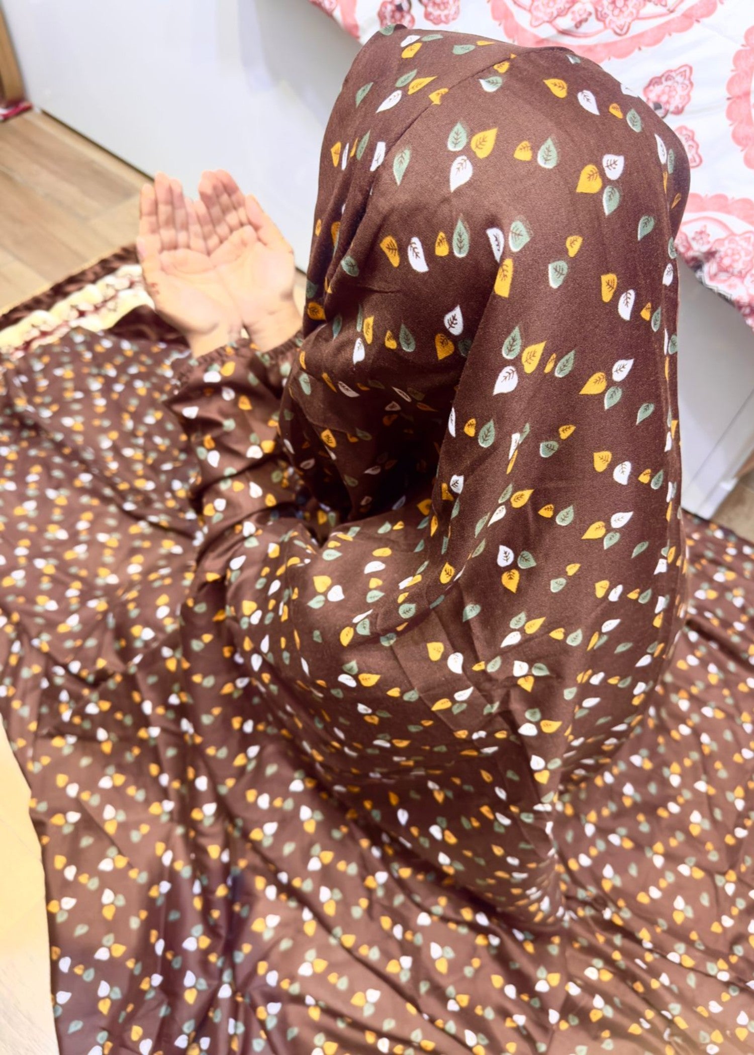 lawn Chaddar in Chocolate brown