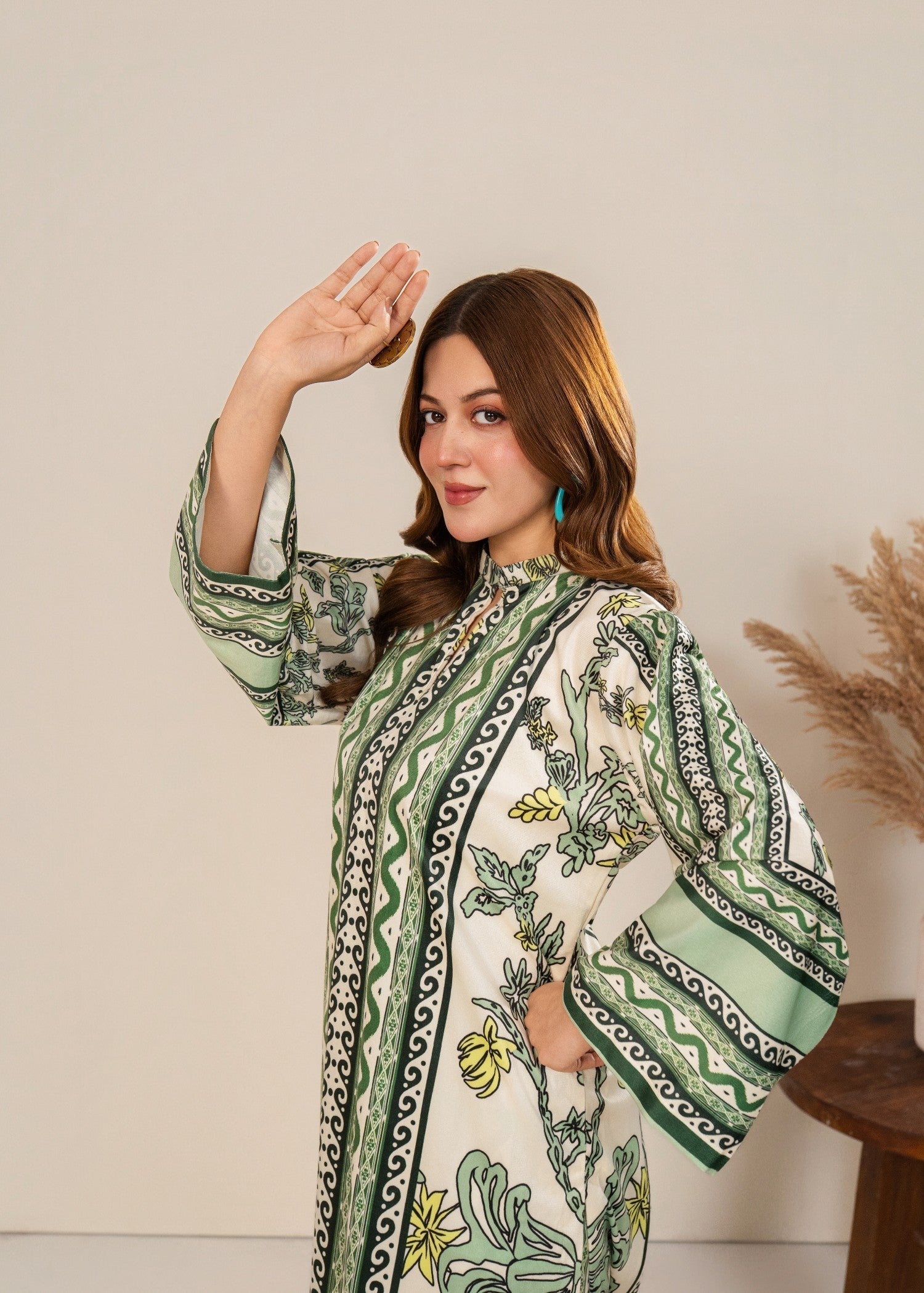 velvet Co Ord Sets in Pistachio green