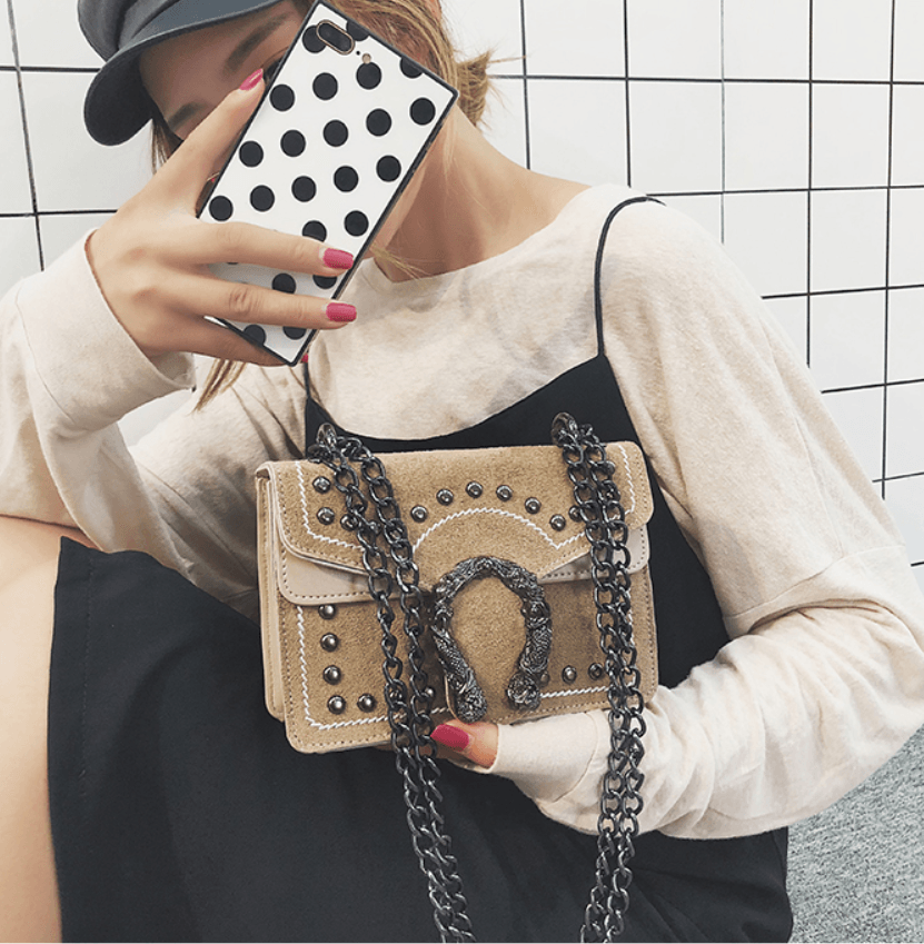 Cross body simple chain scrub bag shoulder