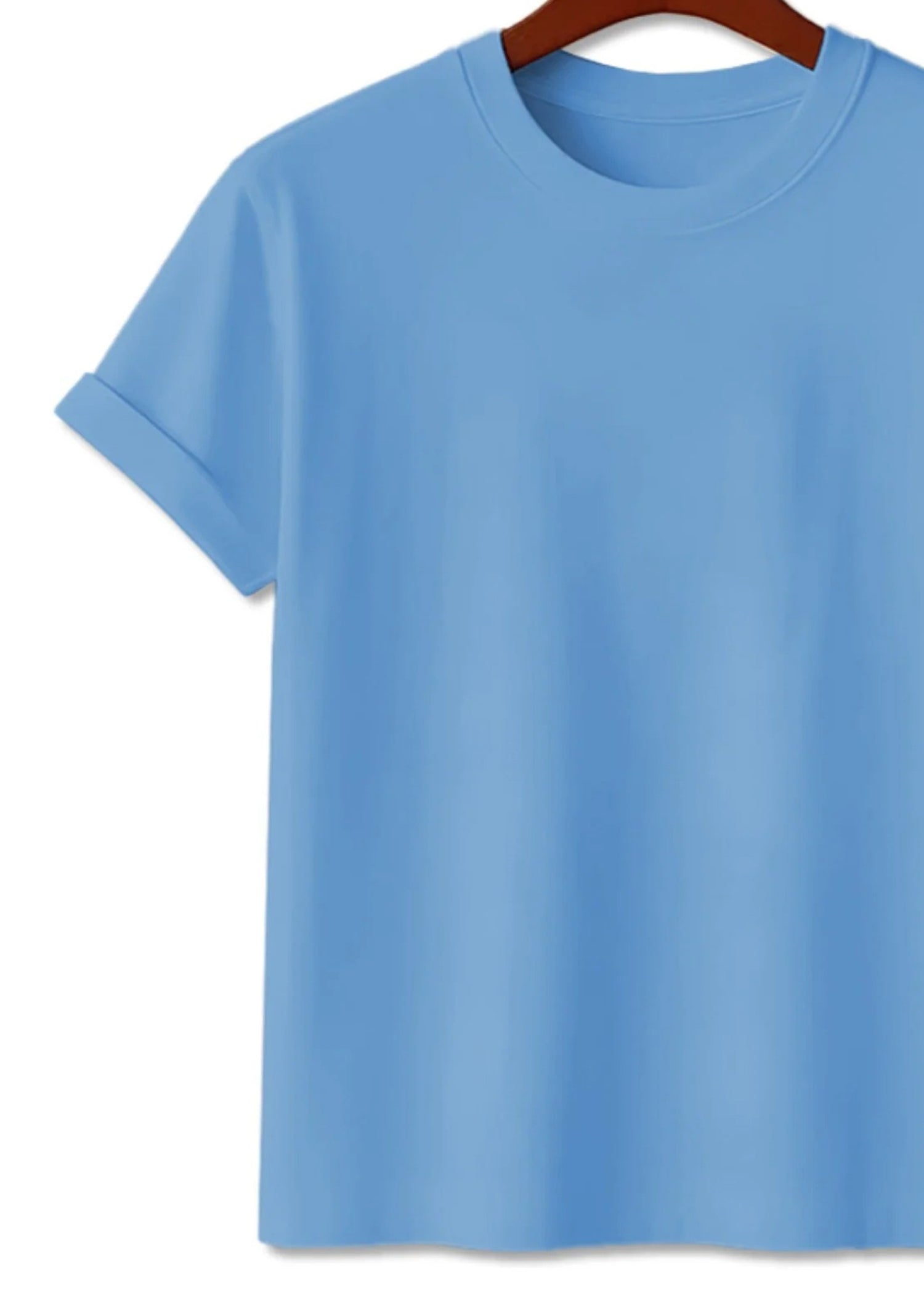 cotton T Shirt in Sky blue by Topco.Pk