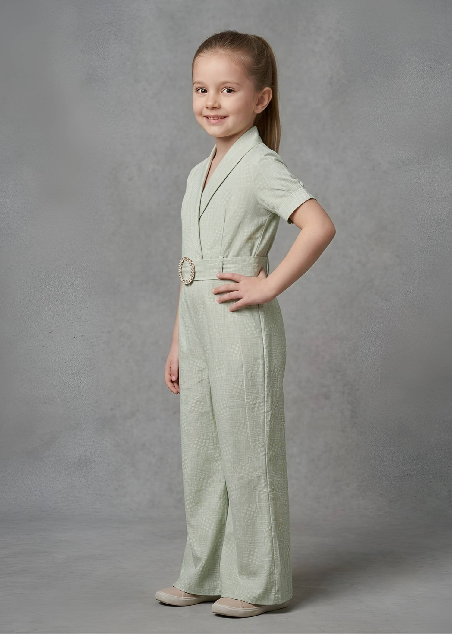 Jumpsuit in Sage green