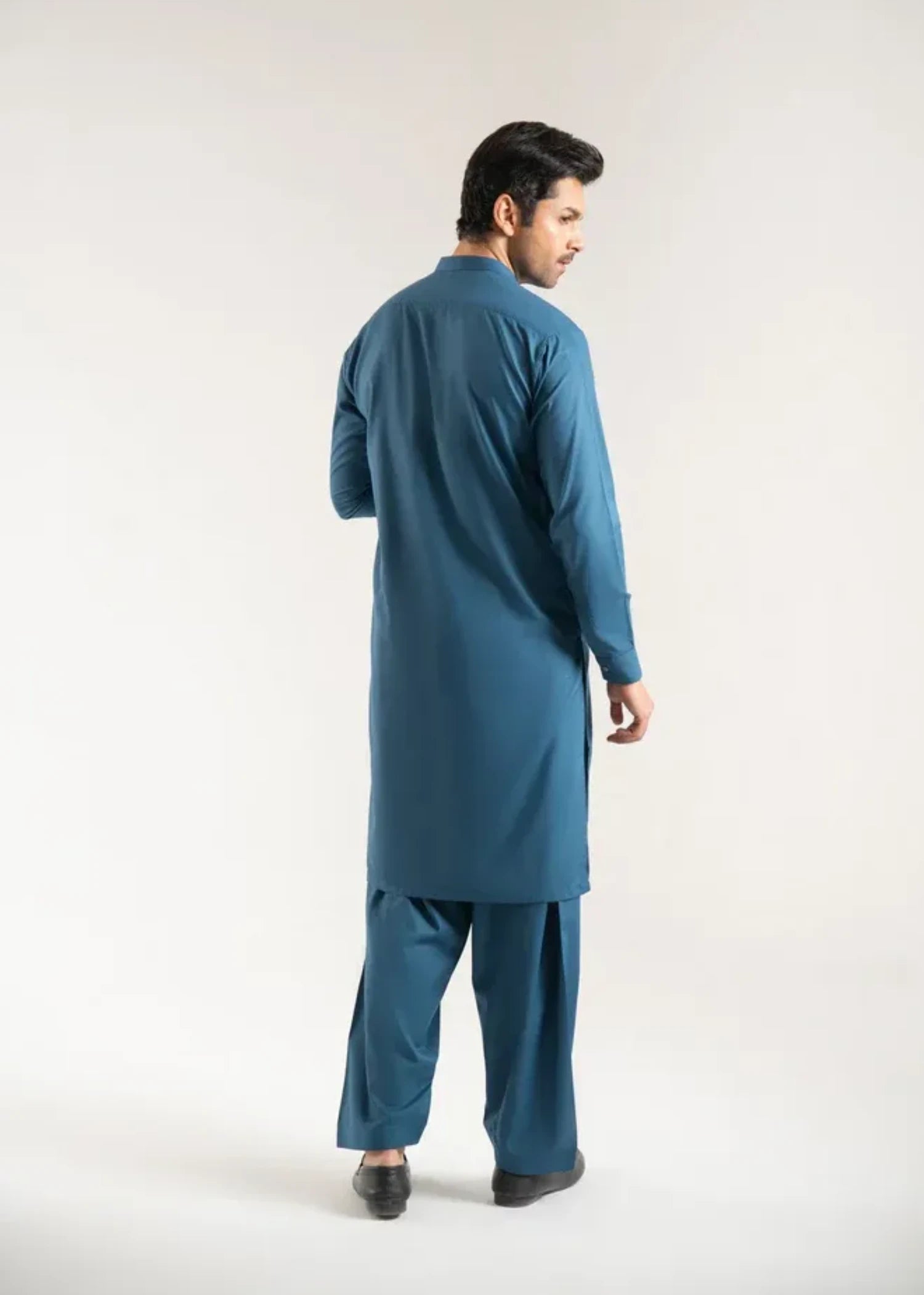 wash & wear Shalwar Kameez in Bondi blue