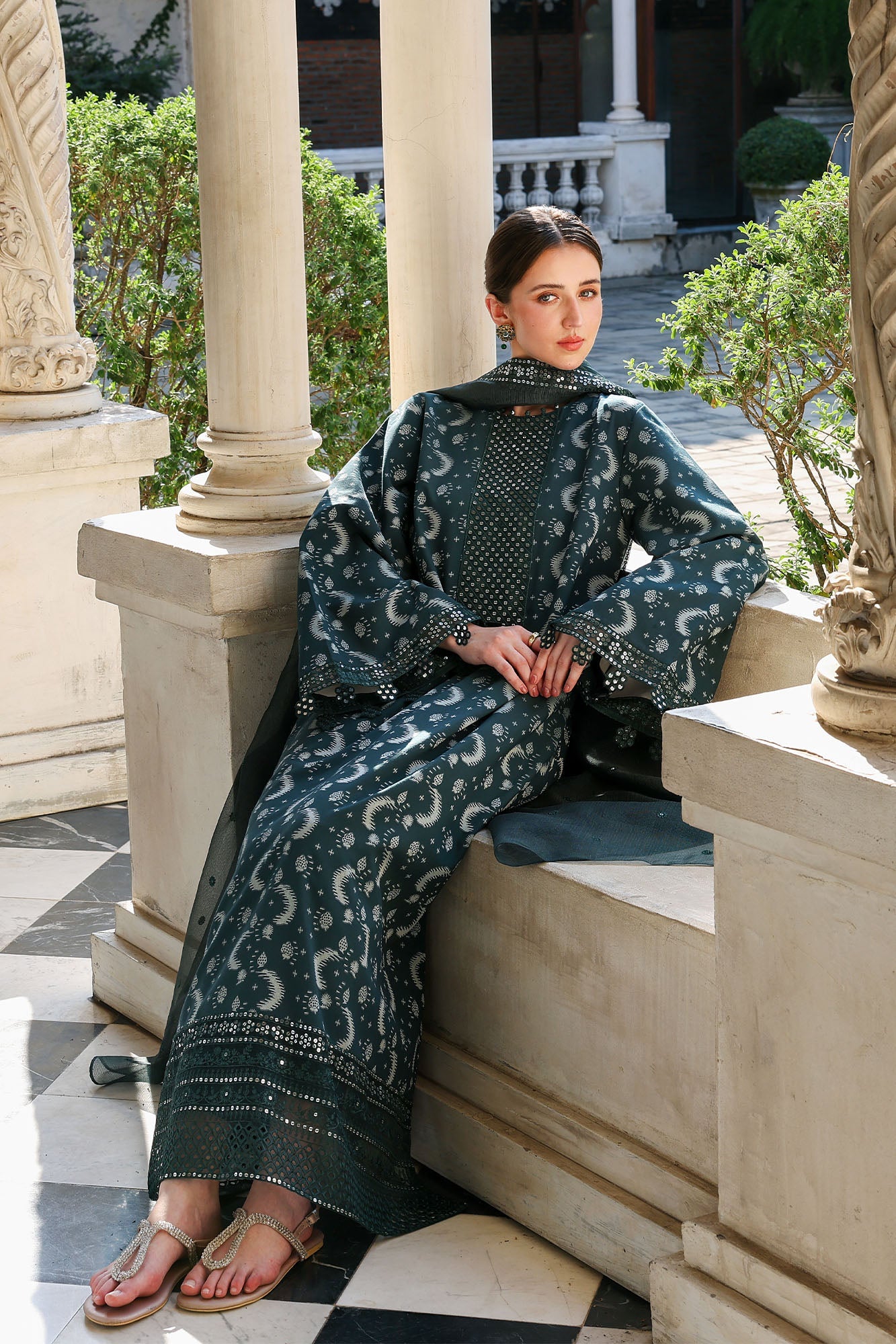 Eid Lawn Edit – Teal Spruce