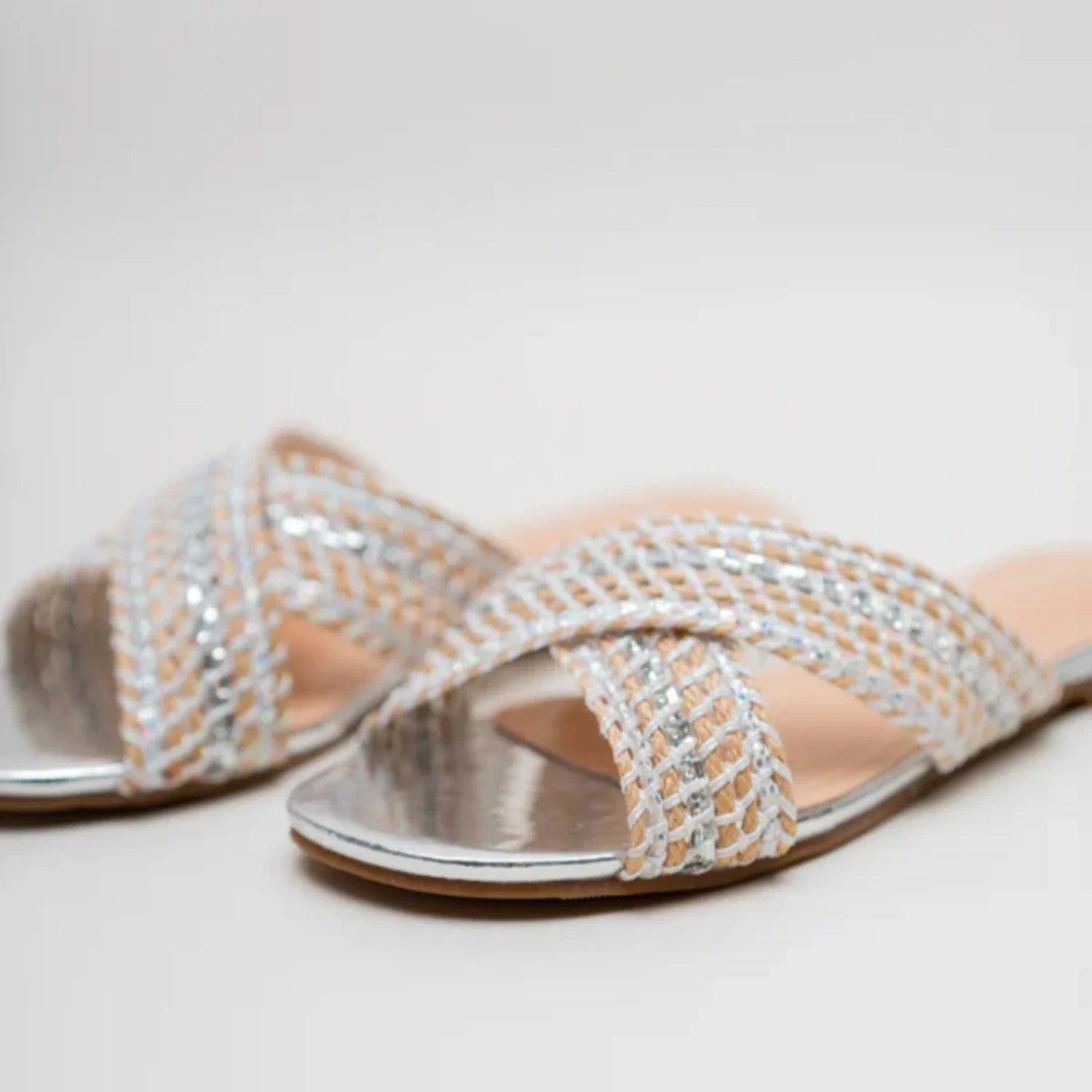 Slides in Multi by - High Quality Women Slides FJN8143