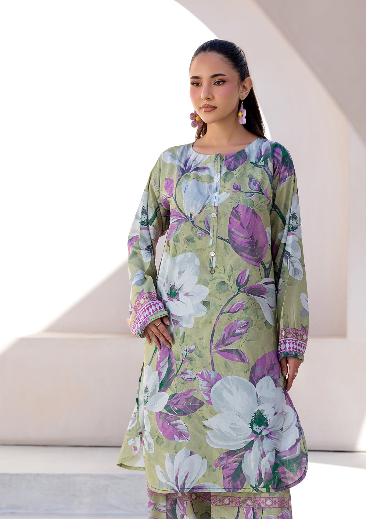 lawn Co Ord Sets in Pistachio green