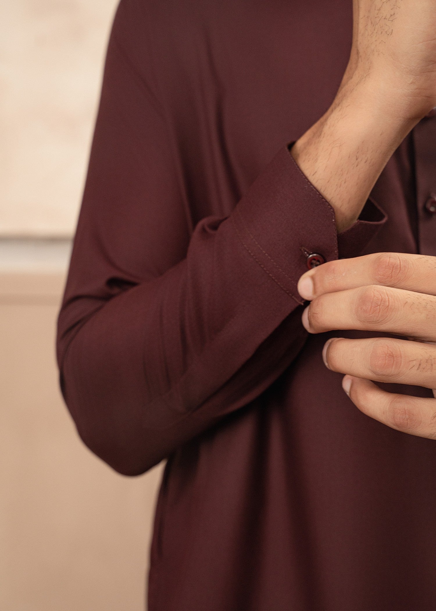 wash & wear Shalwar Kameez in Maroon