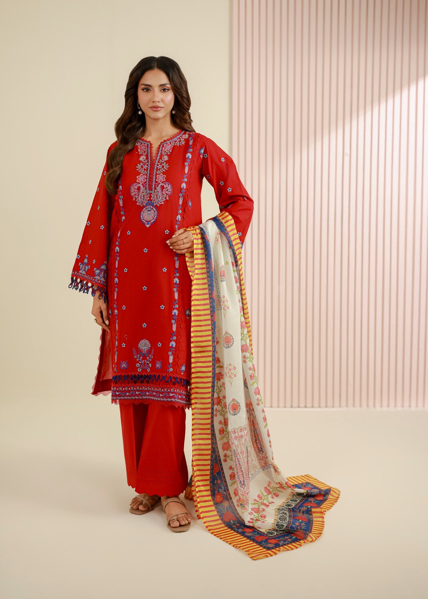 cambric Unstitched in Red