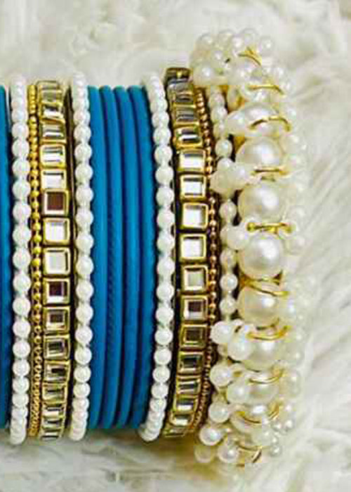Bangles in Royal blue Color by - Trendy Women Bangles YQK5846