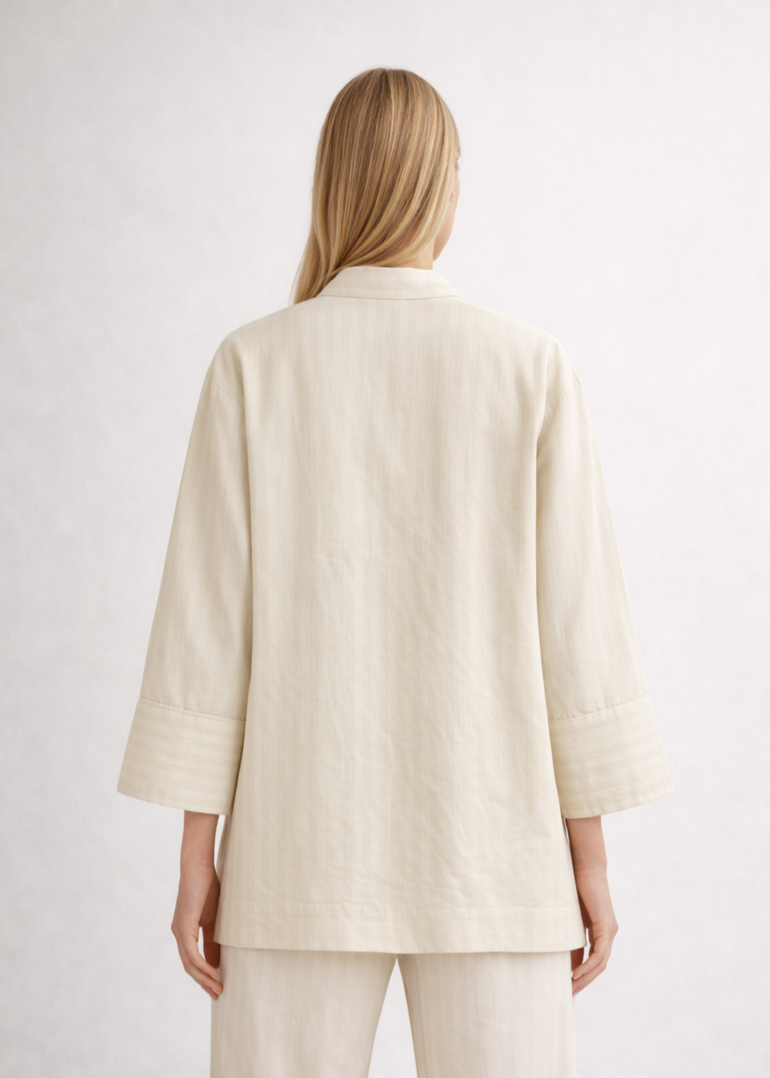 cotton linen Top in Cream