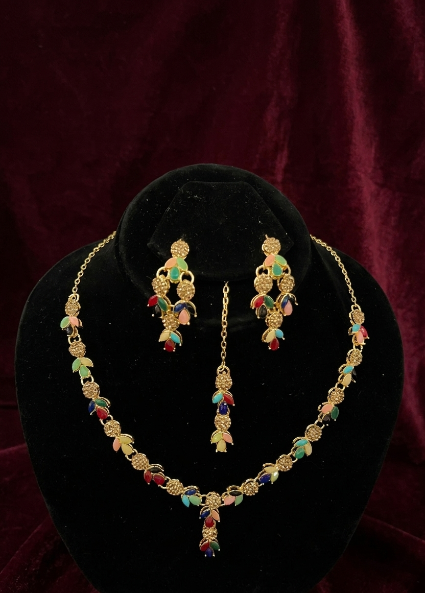 Jewelry Set in Multi Color by - Trendy Women Jewelry Set XYX1765