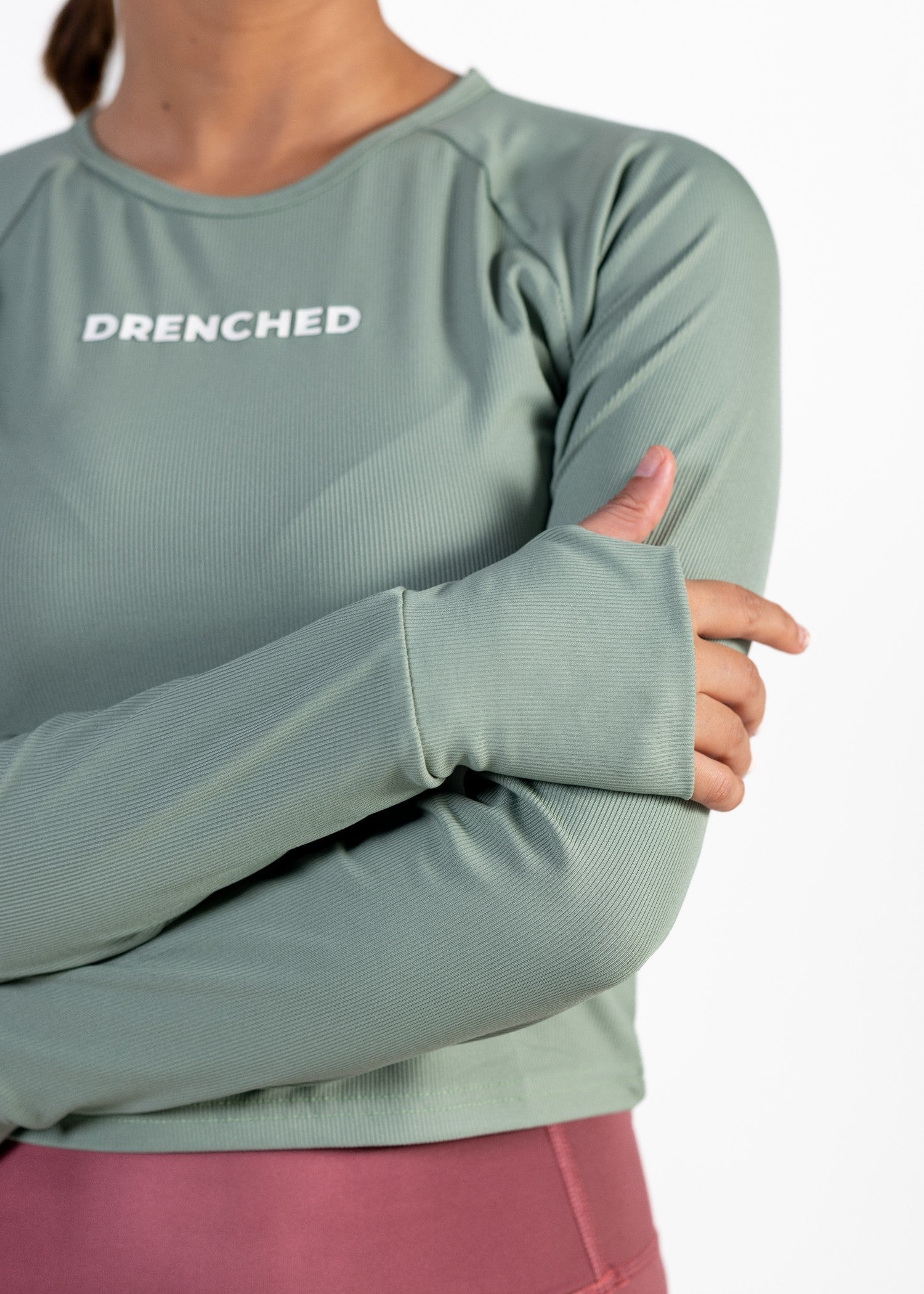 polyester nylon T Shirt in Mint green