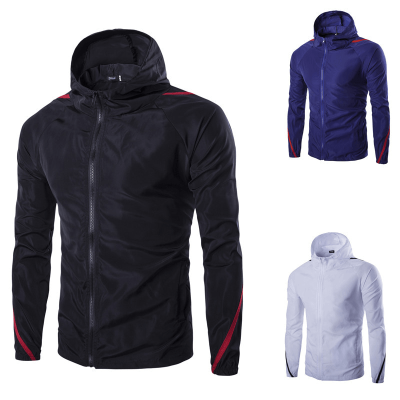 Hooded Sun Protection Jacket with Webbing and Sleeves