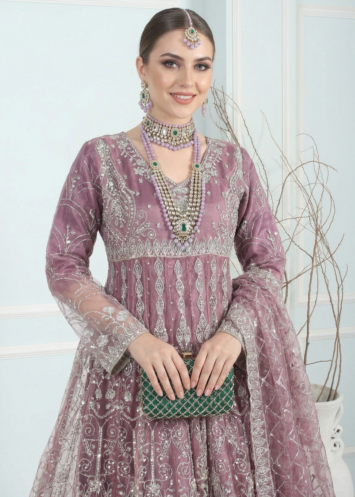 net Maxi in Plum