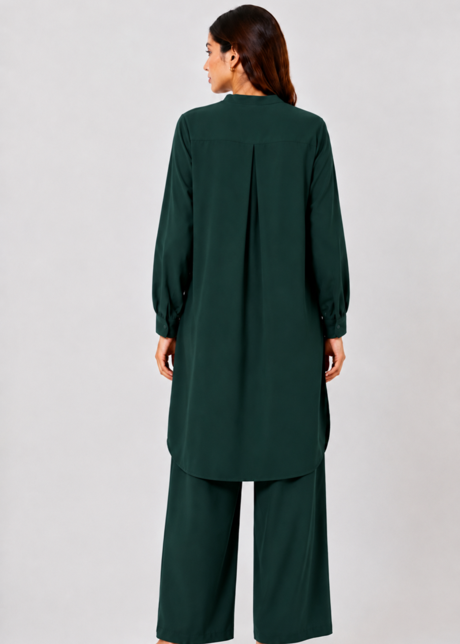 linen Co Ord Sets in Dark green