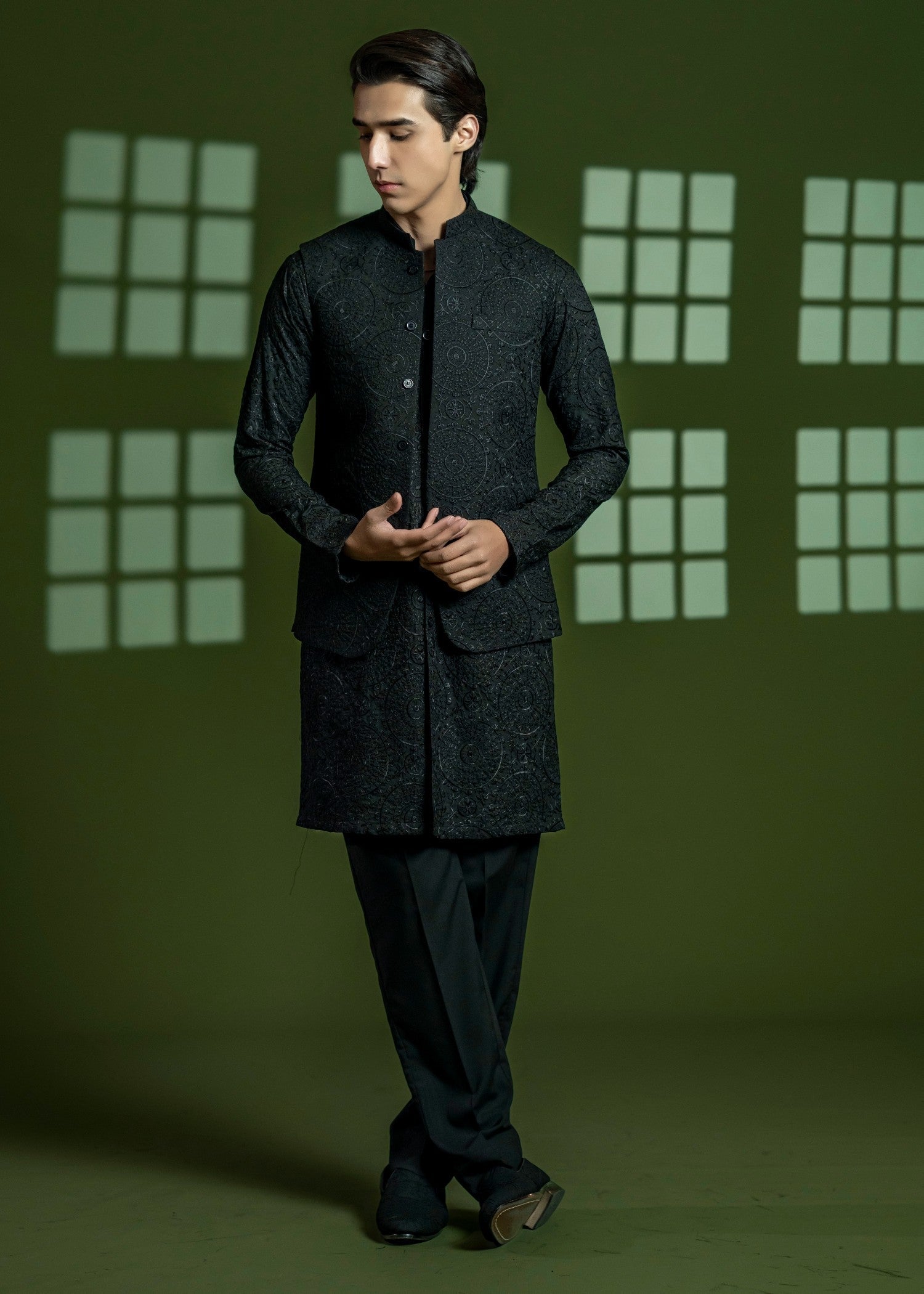 wash & wear Waistcoat in Black