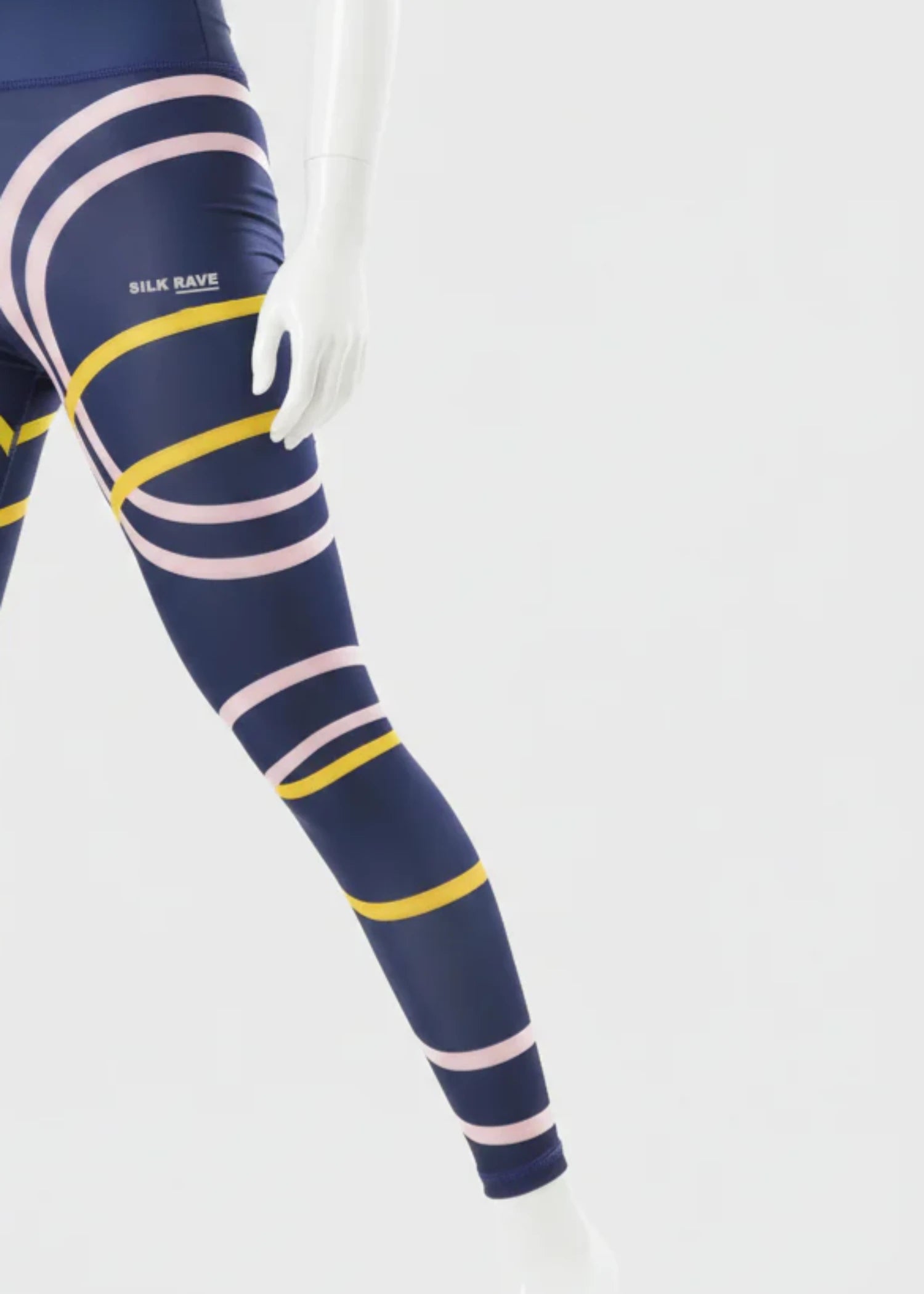 polyester Leggings in Navy blue