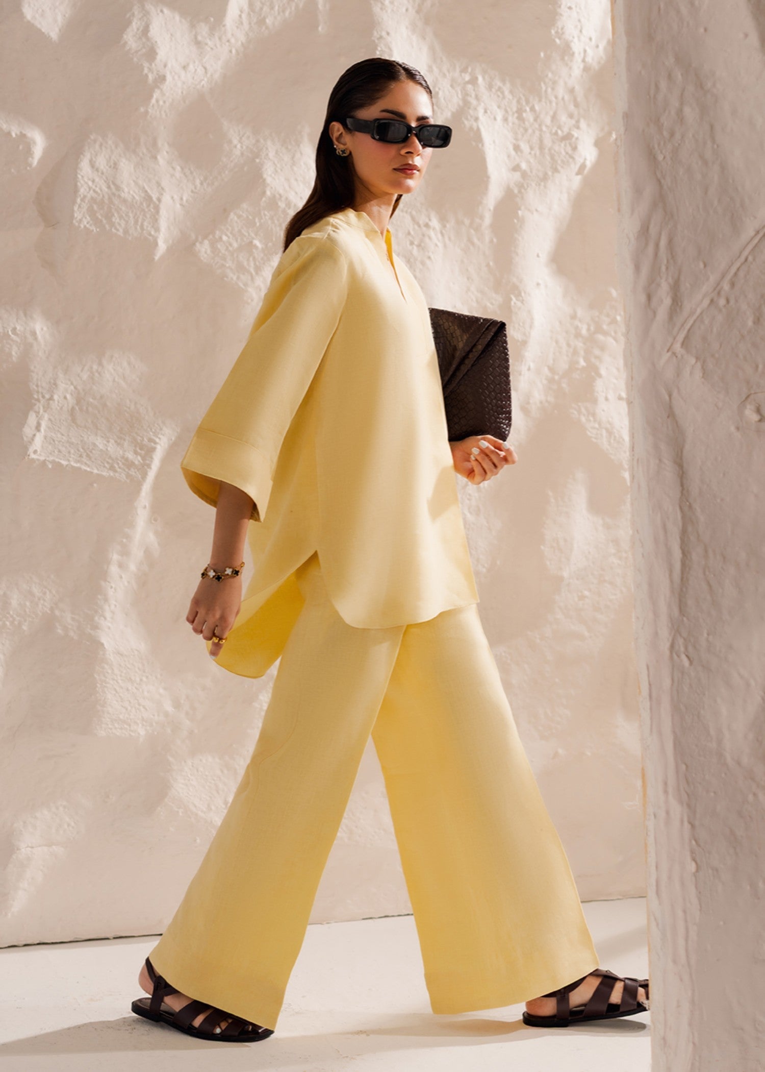 linen Co Ord Sets in Butter