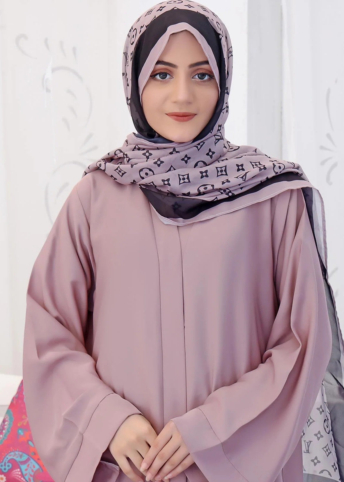 nidha Abaya in Lilac