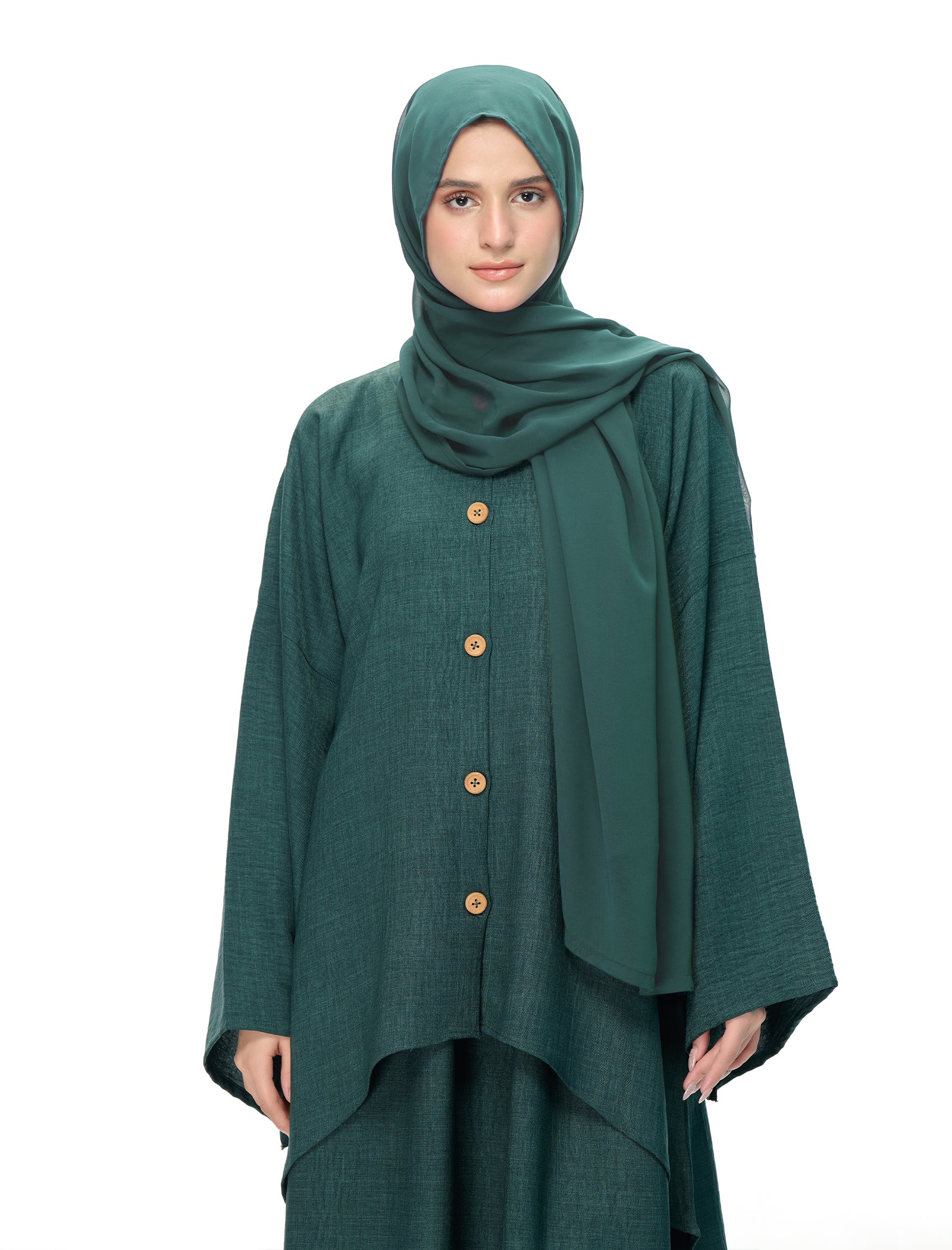 interlock knit Co ord Sets in Green