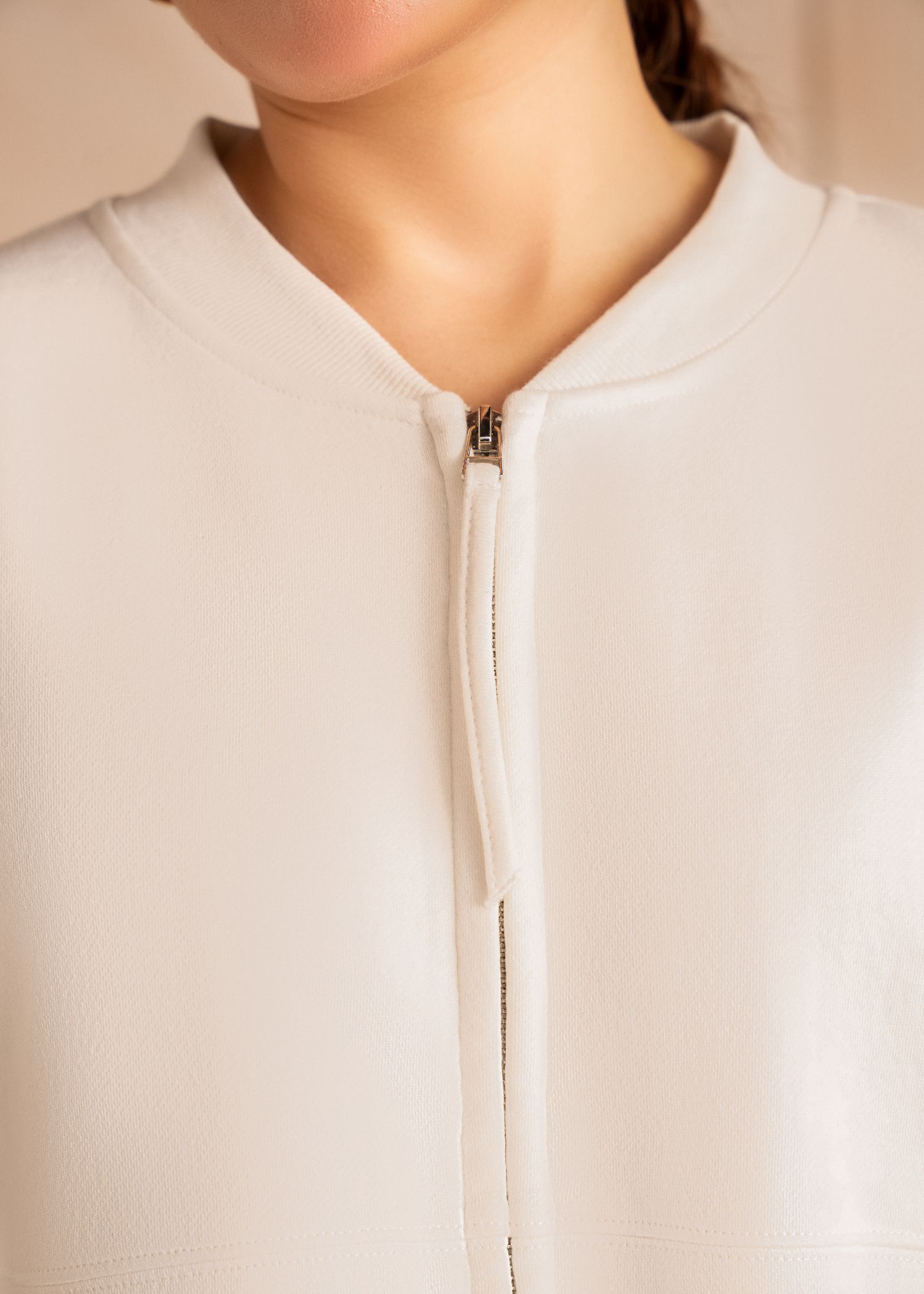 fleece Jacket in White