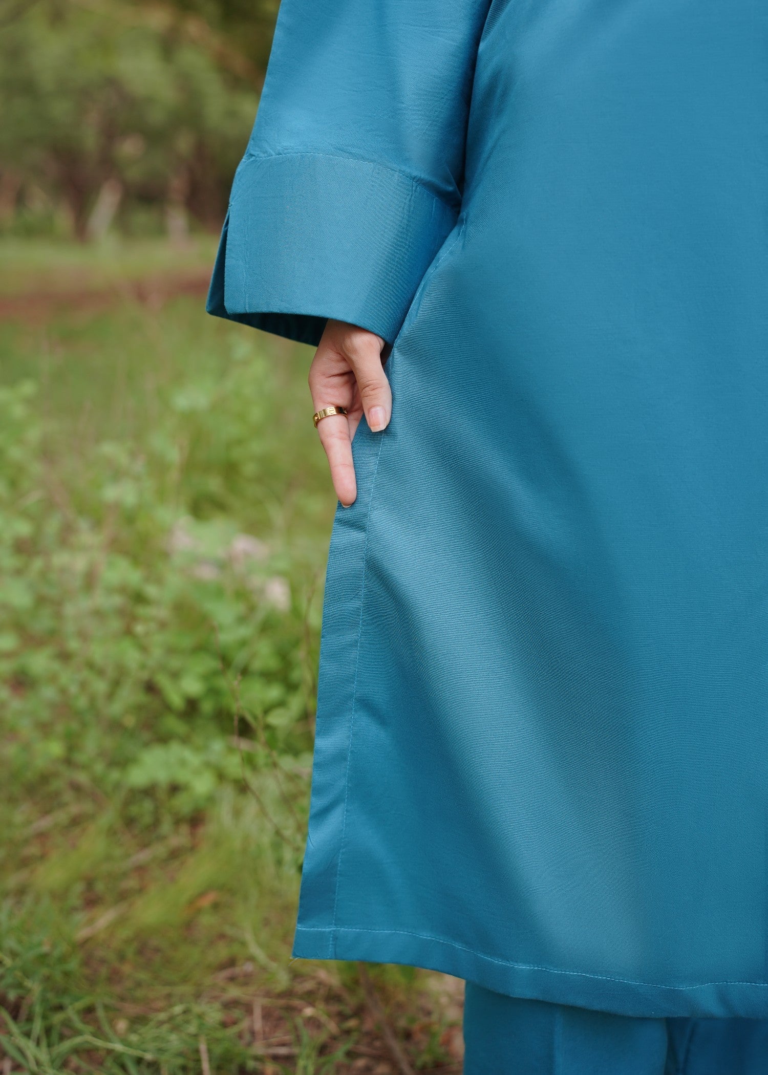 cotton Co Ord Sets in Pacific blue