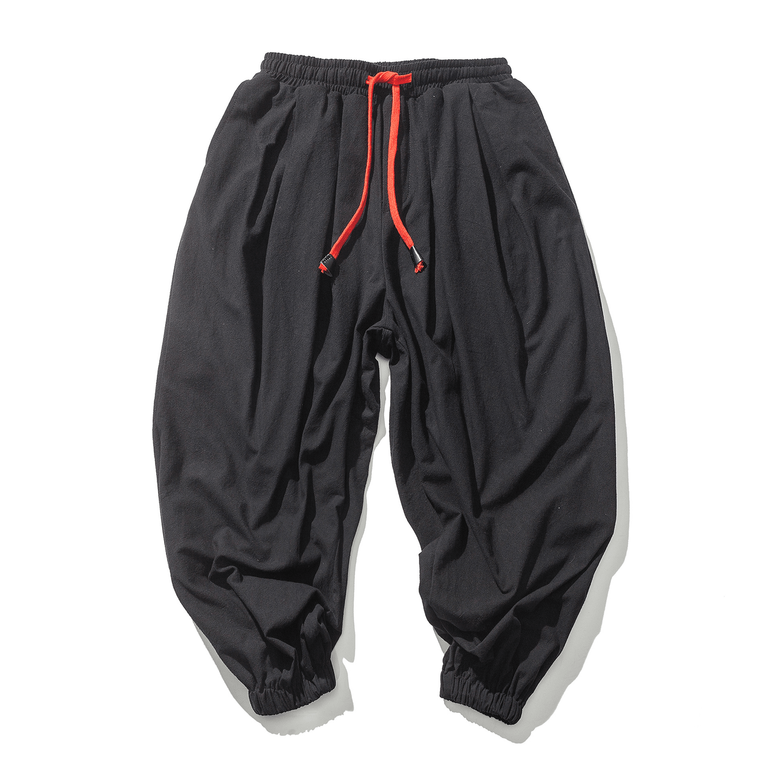 Four Seasons Cotton and Linen Trousers Loose Hanging Gear Men Flying Squirrel Pants Men