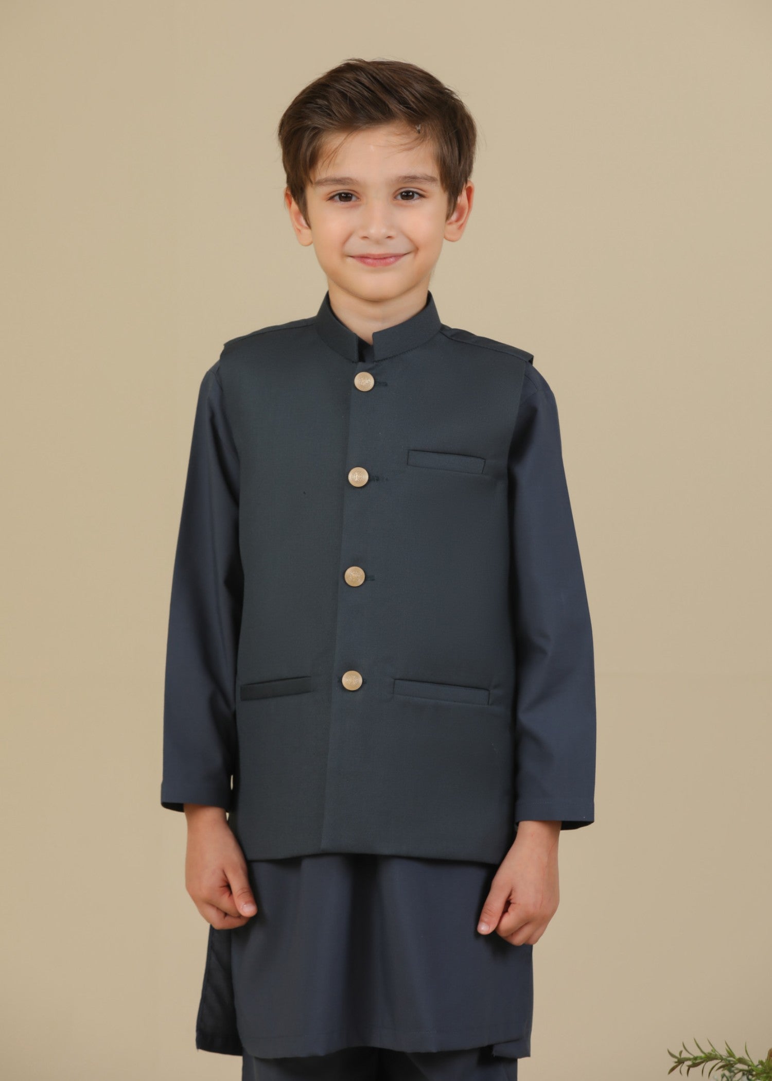 suiting Waistcoat in Charcoal