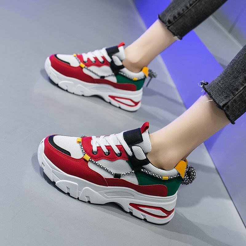 Thick-soled net red casual sports shoes
