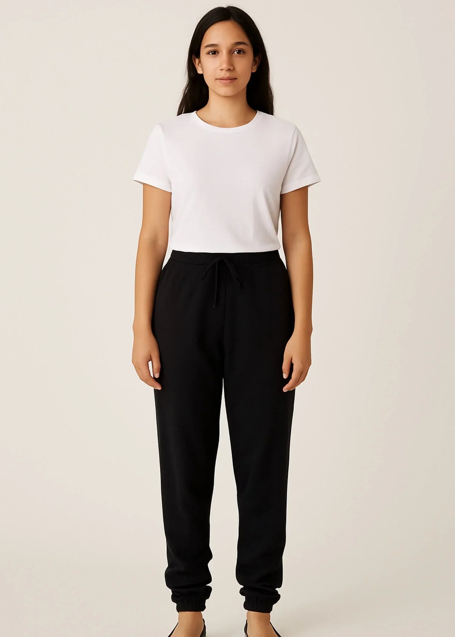 terry Trousers in Black