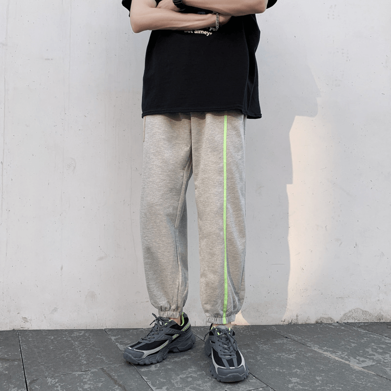 Casual Trousers Men'S Thin Section All-Match Nine-Point Pants Trendy Brand