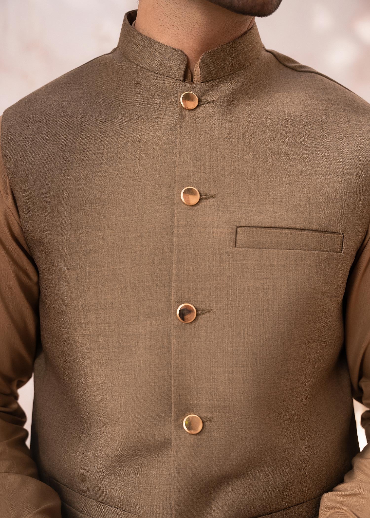 suiting Waistcoat in Mari gold