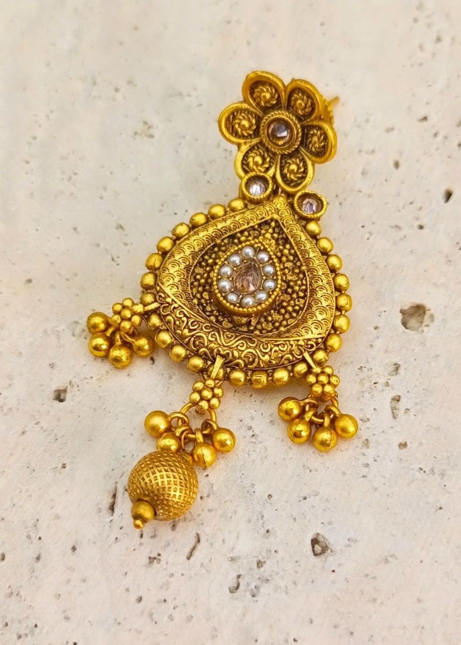 Earrings in Pearl white Color by - Trendy Women Earrings NCK5083