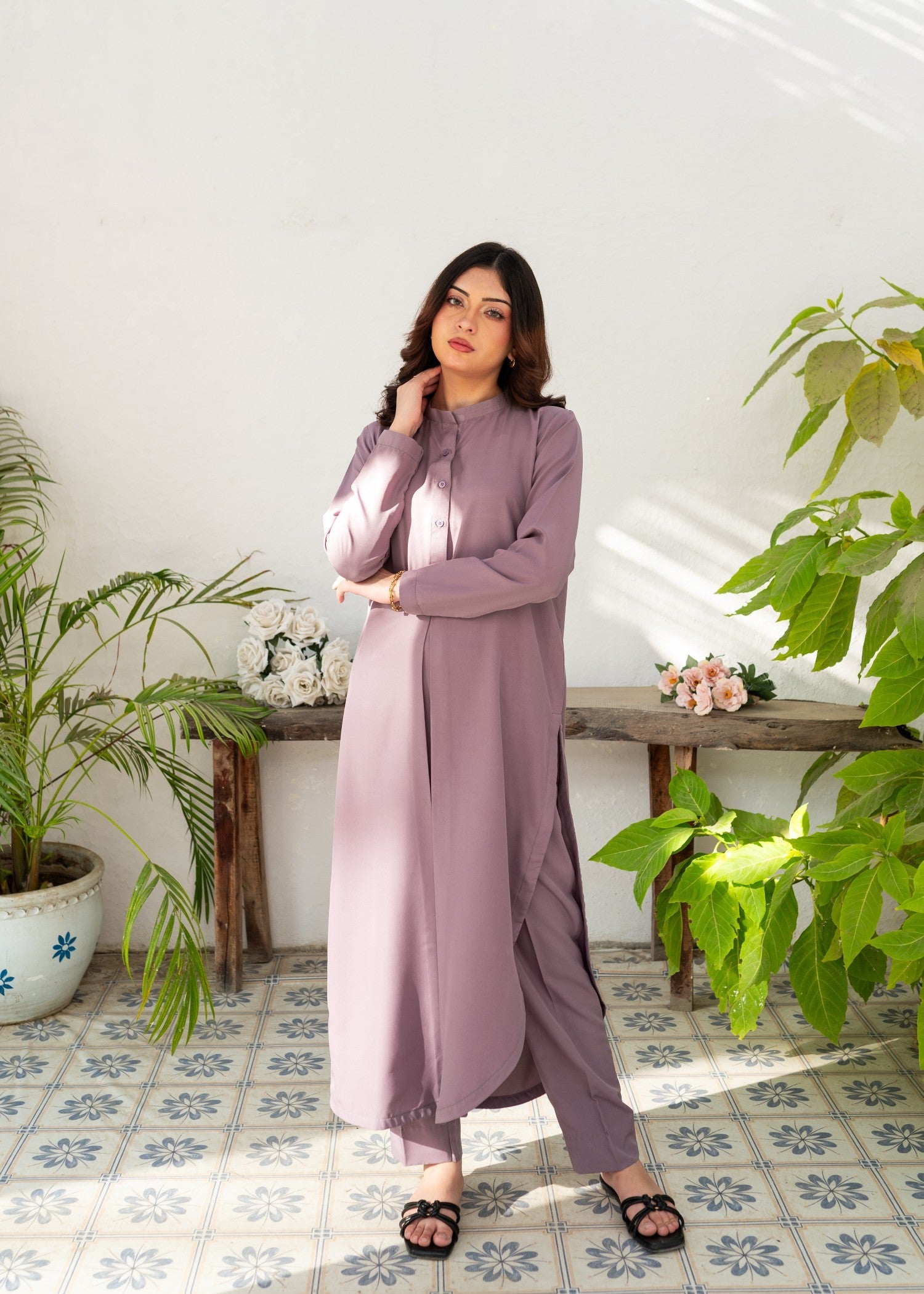 poly grip Co Ord Sets in Frosted lavender
